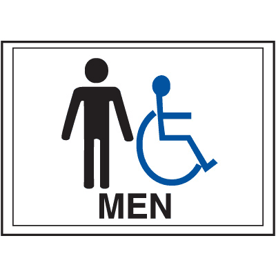 Economy Front Office Signs - Men/Handicap
