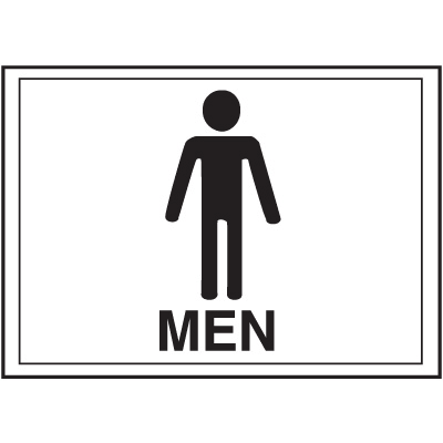 Economy Front Office Signs - Men