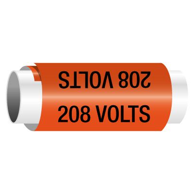 208 Volts - Snap-Around Electrical Markers