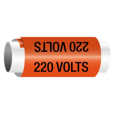 220 Volts - Snap-Around Electrical Markers