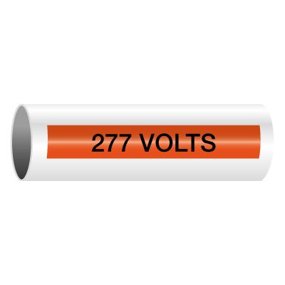 277 Volts - Self-Adhesive Electrical Markers