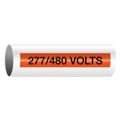 277/480 Volts - Self-Adhesive Electrical Markers