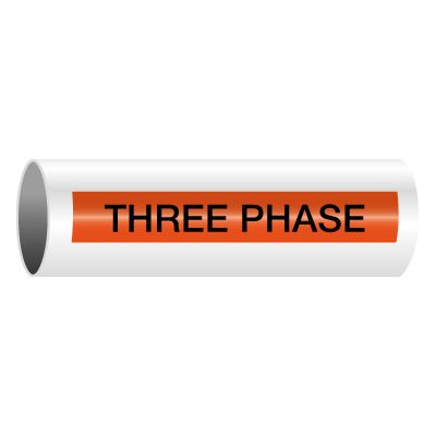 Three Phase - Self-Adhesive Electrical Markers