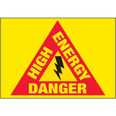 Electrical Warning Labels - High Energy Danger