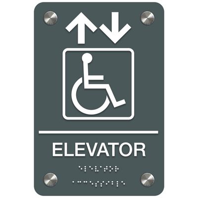 Elevator (Accessibility) - Premium ADA Facility Signs