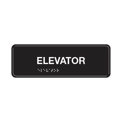 Elevator - ADA Braille Tactile Signs