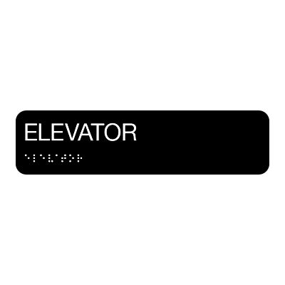 Elevator - Standard Worded Braille Signs