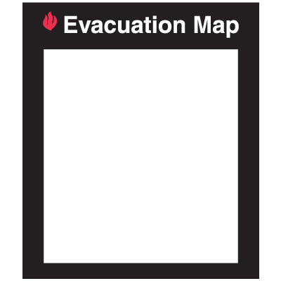Emergency Evacuation Insert Frames- Evacuation Map