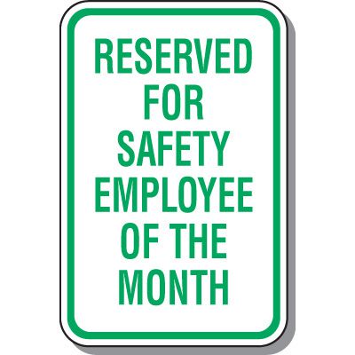 Employee Parking Signs - Reserved For Safety Employee