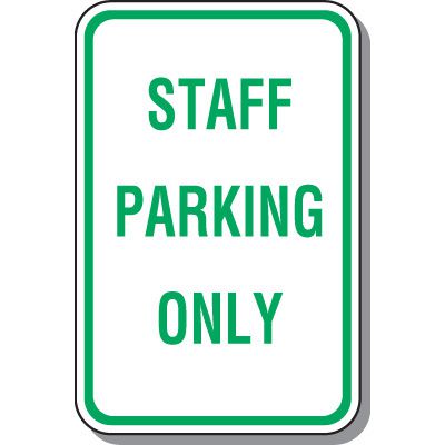 Employee Parking Signs - Staff Parking Only