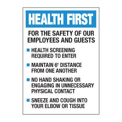 Employees & Guests Safety Decal