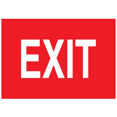 Exit/Directional Signs - EXIT