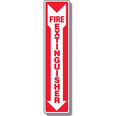 Slim-Line Fire Extinguisher Signs