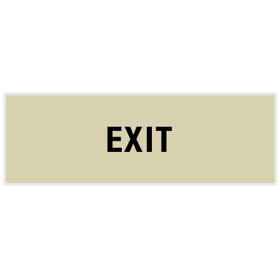 Exit - Engraved Standard Worded Signs