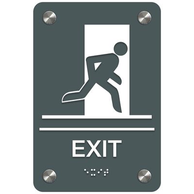 Exit - Premium ADA Facility Signs