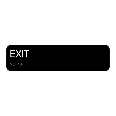 Exit - Standard Worded Braille Signs