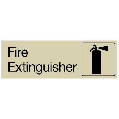 Fire Extinguisher - Engraved Graphic Room Signs