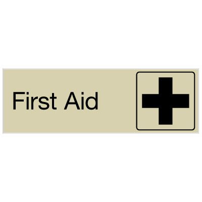 First Aid - Engraved Graphic Room Signs