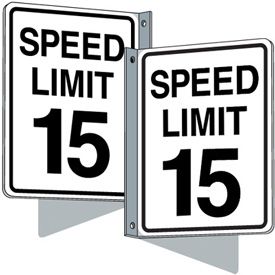Flanged Traffic Signs - Speed Limit 15 mph