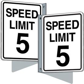 Flanged Traffic Signs - Speed Limit 5 mph