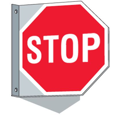 Flanged Traffic Signs - Stop