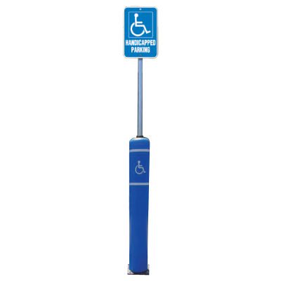 Flexible Bollard Sign Post Systems - Handicapped Parking Sign