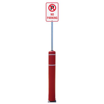 Flexible Bollard Sign Post Systems - No Parking Sign