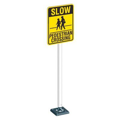 Flex Sign System - Pedestrian Crossing Sign