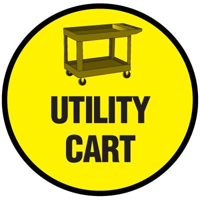 Floor Signs - Utility Cart