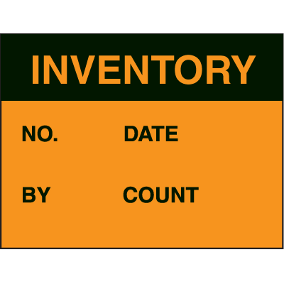 Inventory Fluorescent Paper Labels