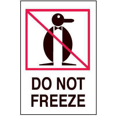 Fragile Labels - Do Not Freeze