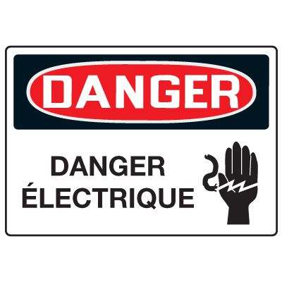 Enseignes de Sécurité - Danger Danger Electrique