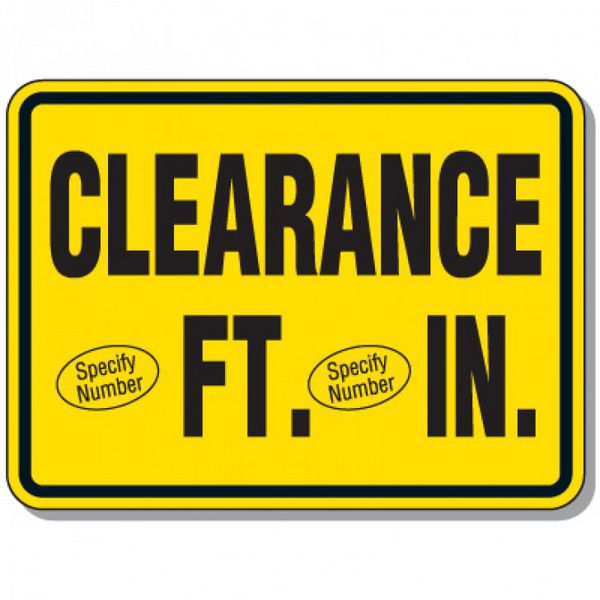 Semi-Custom Giant Clearance & Crane Signs - Clearance