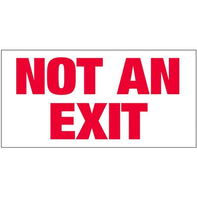 Giant Exit Wall Sign - Not An Exit