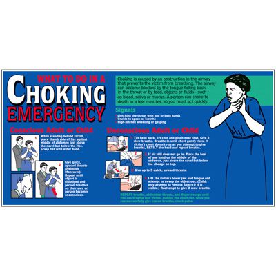 Giant Safety Posters - Choking Emergency