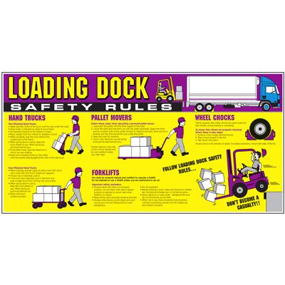 Giant Instructional Wall Graphics - Loading Dock Safety Rules