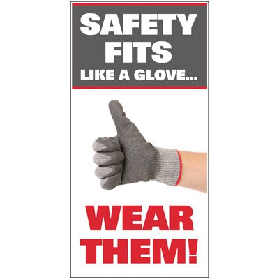 Giant Instructional Wall Graphics - Safety Fits Like A Glove