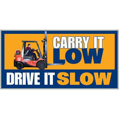 Giant Motivational Wall Graphics - Carry It Low Drive Slow