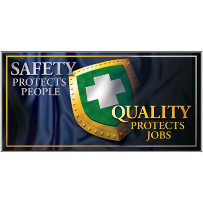 Giant Safety Posters - Safety Protects People