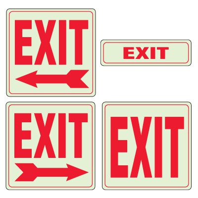 Glo Brite® Interior Decor Signs - Exit