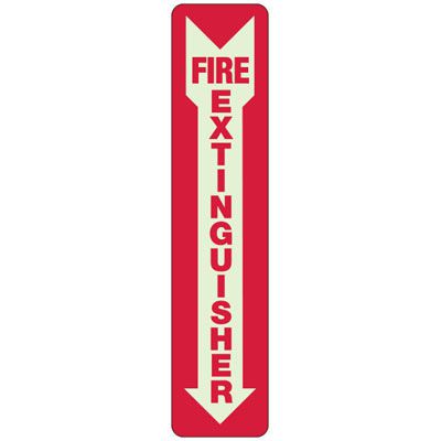 Fire Extinguisher Self-Adhesive Vinyl Fire Equipment Signs