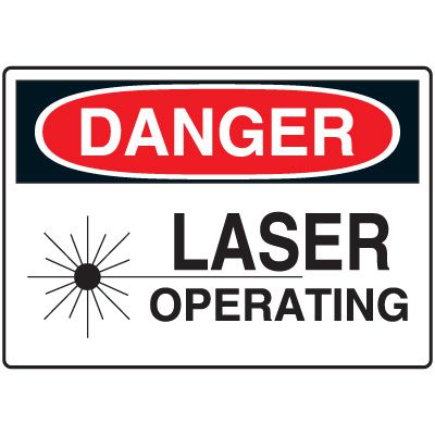 Machine & Operational Signs - Danger Laser Operating