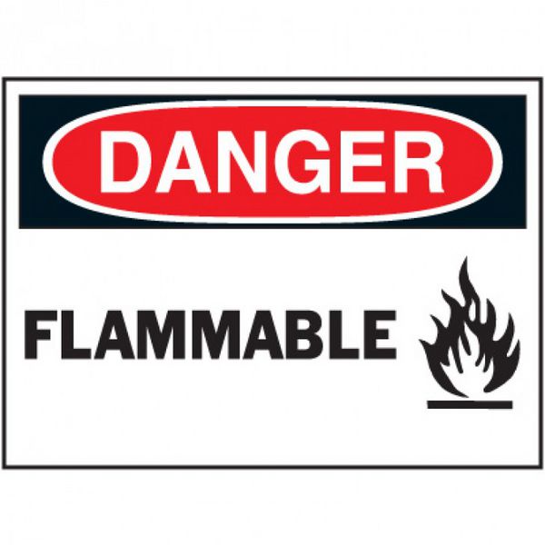 Graphic On-The-Spot Labels - Flammable