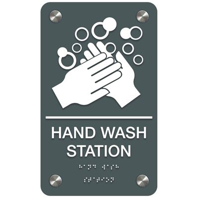 Hand Wash Station - Premium ADA Facility Signs