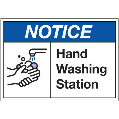 Hand Washing Station Label