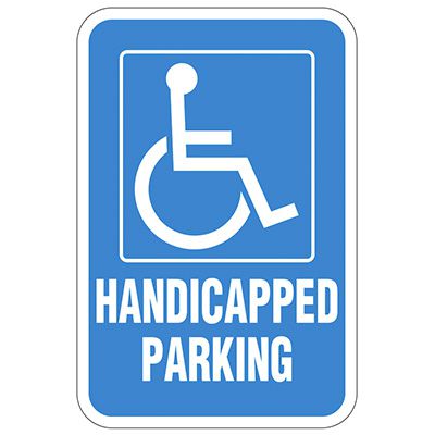 Handicap Signs - Handicapped Parking (Vertical)