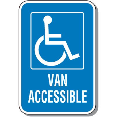 Handicap Signs - Van Accessible (Symbol of Access)
