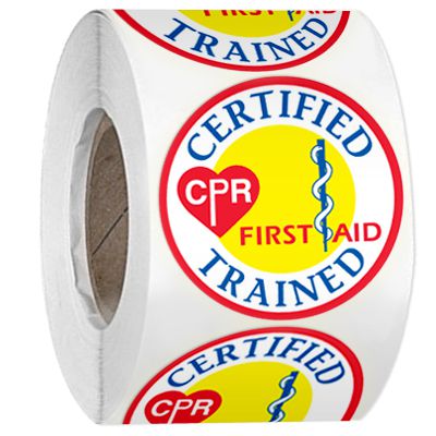 Hard Hat Safety Labels On A Roll - Certified CPR First Aid