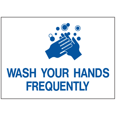 Health & Facility Labels - Wash Your Hands Frequently