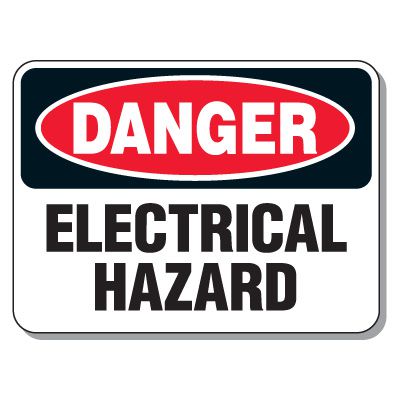 Heavy-Duty Electrical Safety Signs - Danger Electrical Hazard